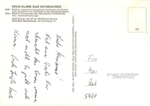 Bad Oeynhausen Fliegeraufnahme Rehaklinik – Bild 2
