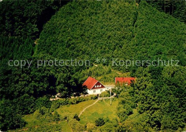 Salzschlirf Bad Fliegeraufnahme Waldgaststätte Marienlu