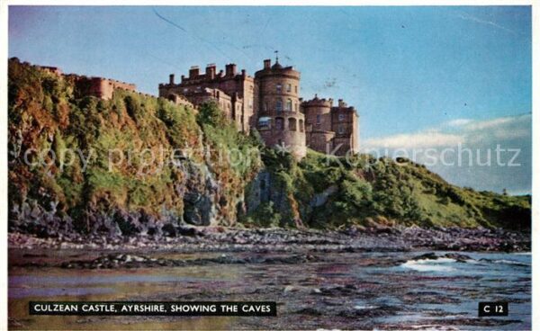 South Ayrshire Culzean Castle showing the caves