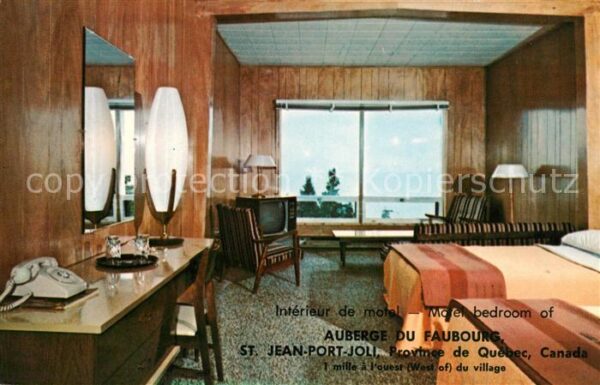 Saint Jean Port Joli Auberge du Faubourg Motel bedroom
