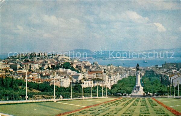 Lisboa Ansicht von Edward VII Park aus Denkmal