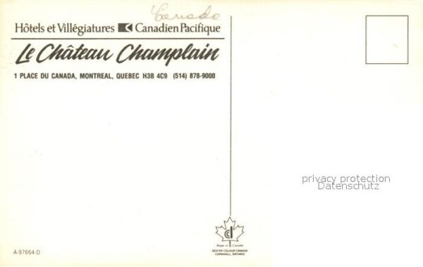 Montreal Quebec Hotels et Villegiatures Le Chateau Cham – Bild 2