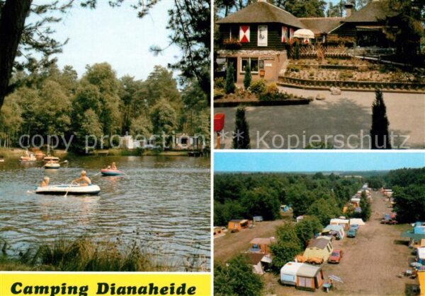 Amen Camping Dianaheide Schlauchbootfahren