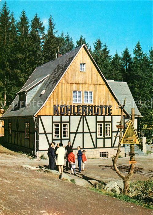 Sosa Erzgebirge Gaststätte Köhlerhütte an der Talsperre