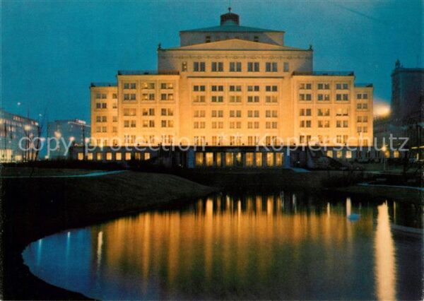 Leipzig Rückfront der Oper am Karl Marx Platz N