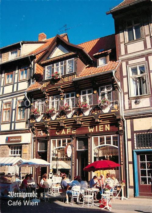 Wernigerode Harz Cafe Wien Altstadt Strassencafe