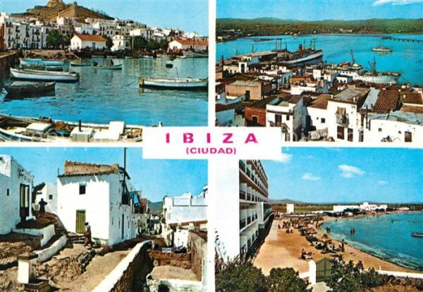 Ibiza Islas Baleares Hafenpartien Strand Dorfmotive