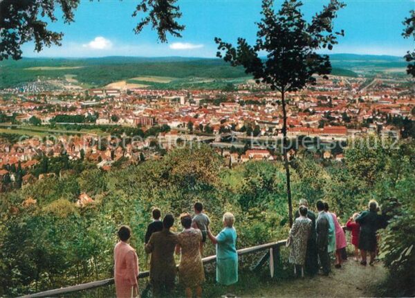 Hameln Weser Blick vom Klüth