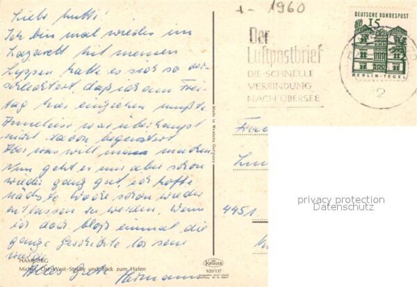 Hamburg Michel Ost West Strasse und Hafen Flieg – Bild 2