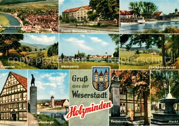 Holzminden Weser Staatsbauschule Rumortal Weserpartie Sc