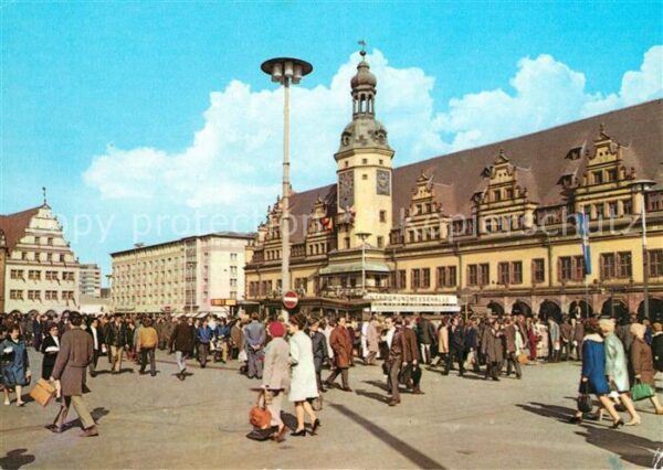 Leipzig Altes Rathaus und Alte Waage am Markt