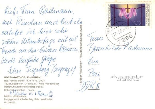 Kaelberbronn Fliegeraufnahme mit Hotel Gasthof Schwa – Bild 2