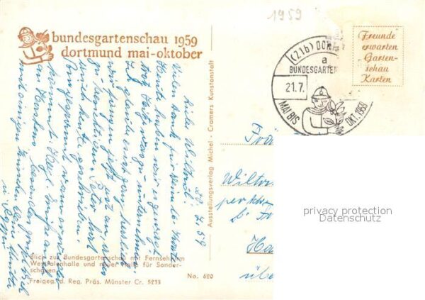 Dortmund Bundesgartenschau 1959 Fliegeraufnahme – Bild 2