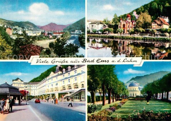 Bad Ems Panorama Russische Kirche Kurhaus Kuran