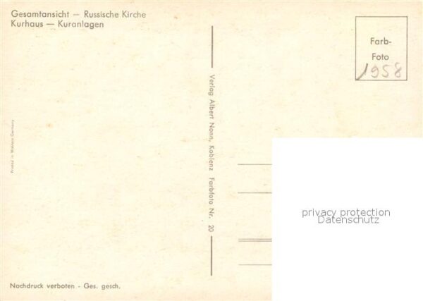 Bad Ems Panorama Russische Kirche Kurhaus Kuran – Bild 2