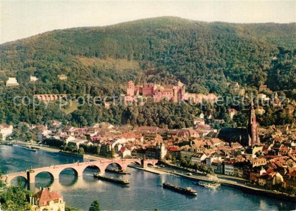 Heidelberg Neckar Alte Brücke und Schloss