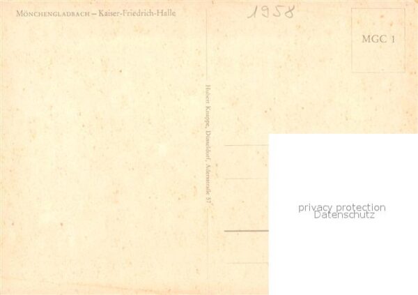 Moenchengladbach Kaiser Friedrich Halle – Bild 2