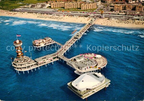 Scheveningen Pier met 4e Eiland Fliegeraufnahme