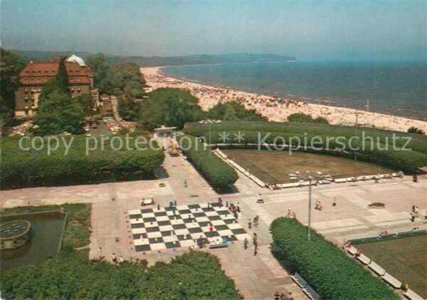 Zoppot Sopot Brzeg morski Orlowa z lewej Grand Hotel