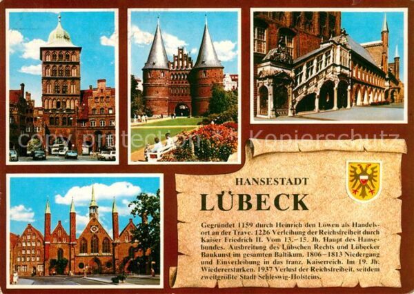 Luebeck Teilansichten Hansestadt Holstentor Rat