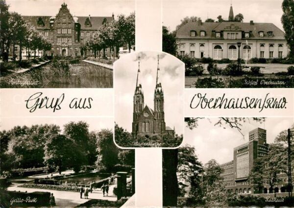 Oberhausen Amtsgericht Marienkirche Schloss Rathau
