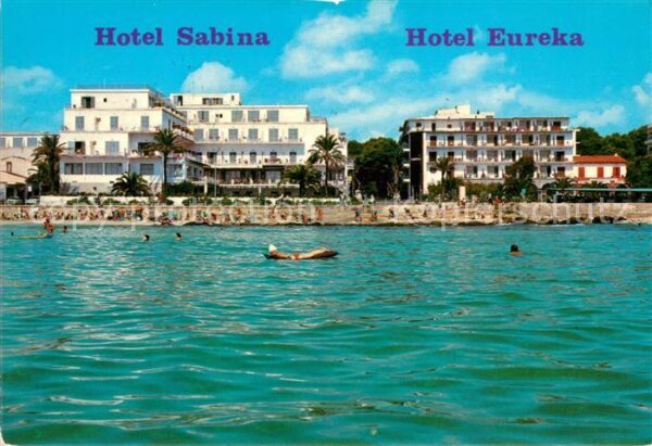 Cala Millor Mallorca Hoteles Sabina y Ereka Ansicht vom Meer