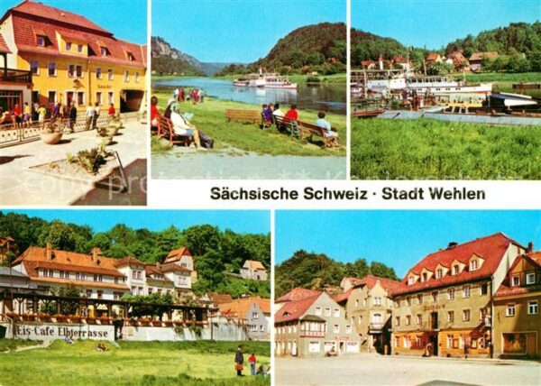 Wehlen Sachsen Karl Marx Platz Liegewiese Fähre Anlege