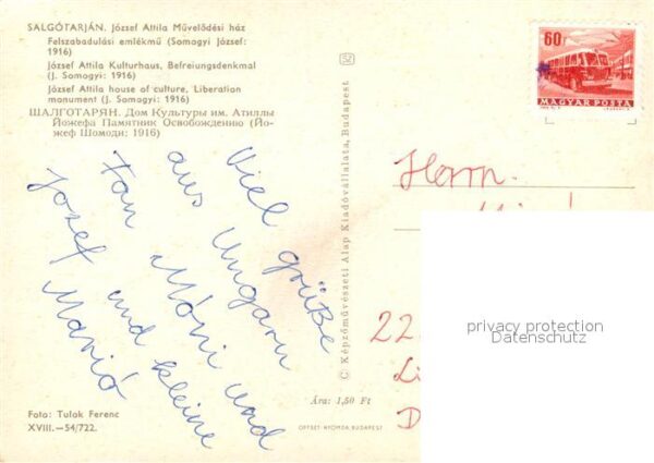 Salgotarjan Jozsef Attila Kulturhaus Befreiungsdenk – Bild 2