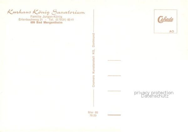 Bad Mergentheim Kurhaus König Sanatorium Hallenbad – Bild 2