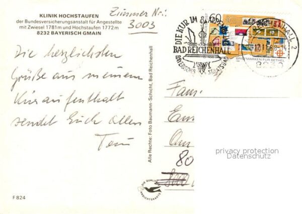 Bayerisch Gmain Klinik Hochstaufen der BVA Zwiesel Hoch – Bild 2