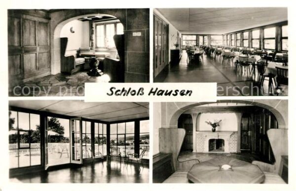 Waechtersbach Schloss Hausen Speisesaal Kaminzimmer H