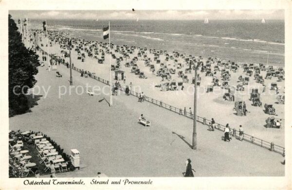 Travemuende Ostseebad Strand und Promenade