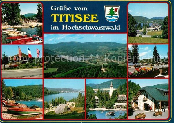 Titisee Bootsliegeplatz Kurhaus Strand Panorama