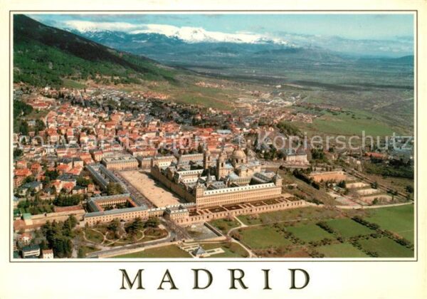 Madrid Spain San Lorenzo de El Escorial Vista aerea