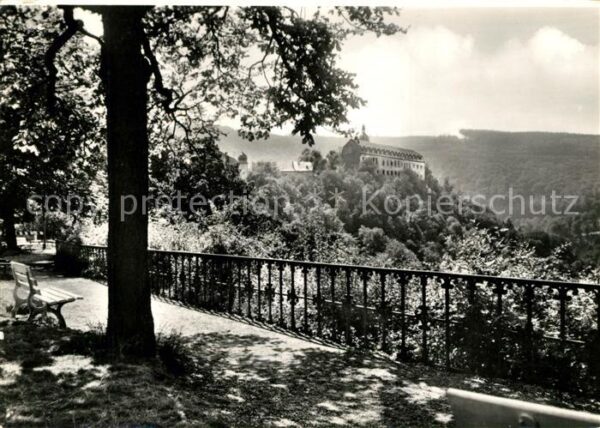 Schwarzburg Thueringer Wald mit Schloss