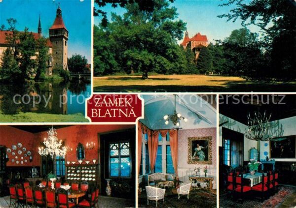 Blatna Zamek budovany na ostruvku Zachovava ve