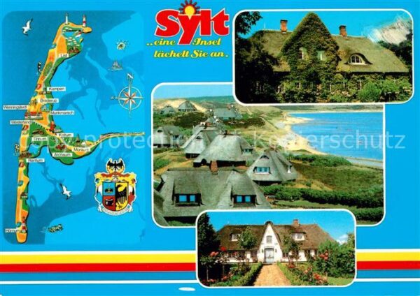 Sylt Inselkarte Inselhäuser