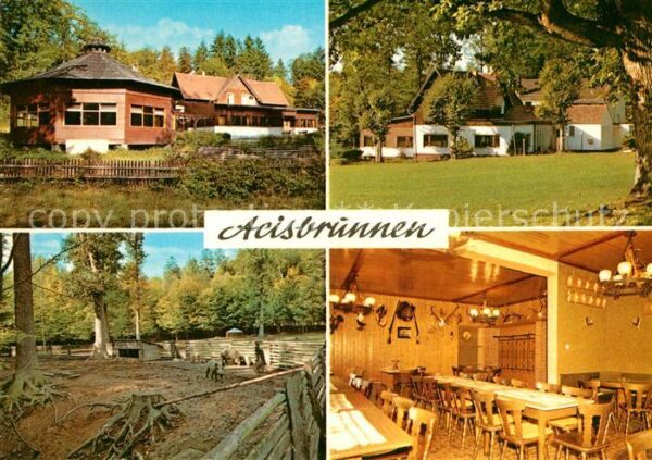 Schluechtern Acisbrunnen Waldgaststätte Speisesaal W