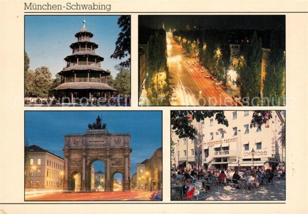 Muenchen Chinesischer Turm Leopoldstrasse Sieges