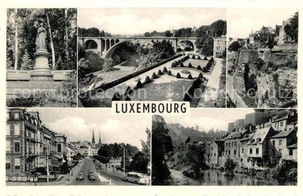 LUXEMBOURG  Luxemburg Denkmal Brücke
