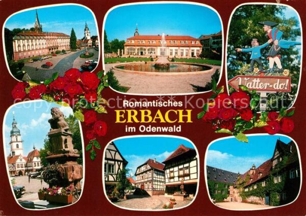 Erbach Odenwald Brunnen Gebäude