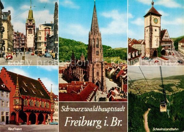 Freiburg Breisgau Schauinslandbahn Schwabentor Martinstor