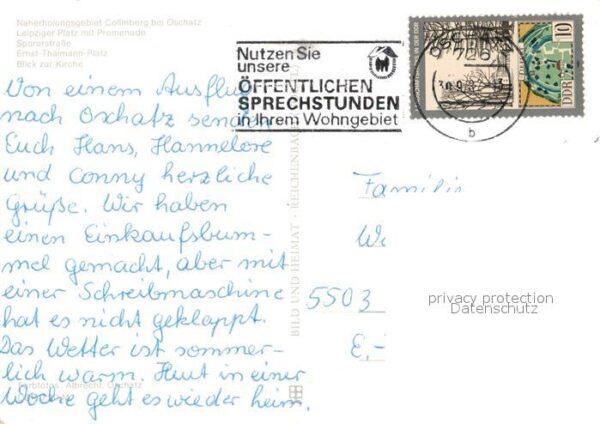 Oschatz Leipziger Platz Promenade Kirche Sporer – Bild 2