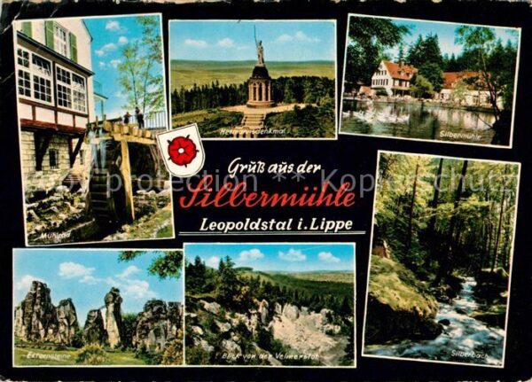 Leopoldstal Lippe Waldhotel Silbermühle Hermannsdenkmal E