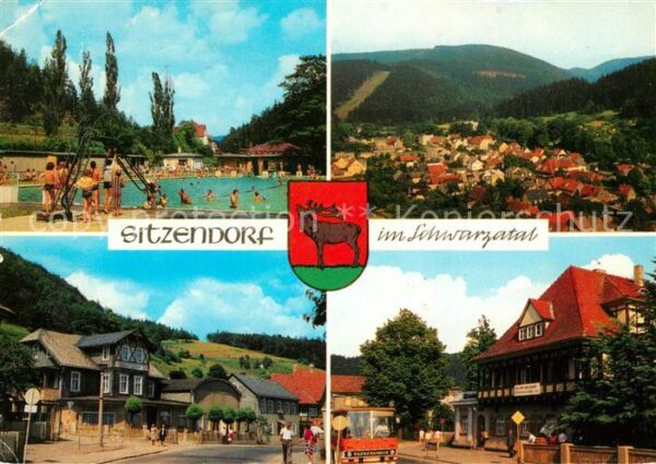 Sitzendorf Thueringen Schwimmbad Erholungsheim Max Kirchner H