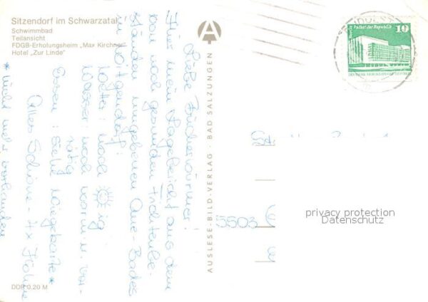 Sitzendorf Thueringen Schwimmbad Erholungsheim Max Kirchner H – Bild 2