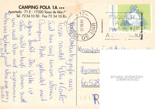 Tossa de Mar Camping Pola 1A – Bild 2