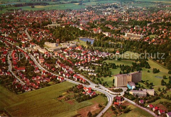 Bad Salzuflen Fliegeraufnahme Kurklinik der LVA Lippe