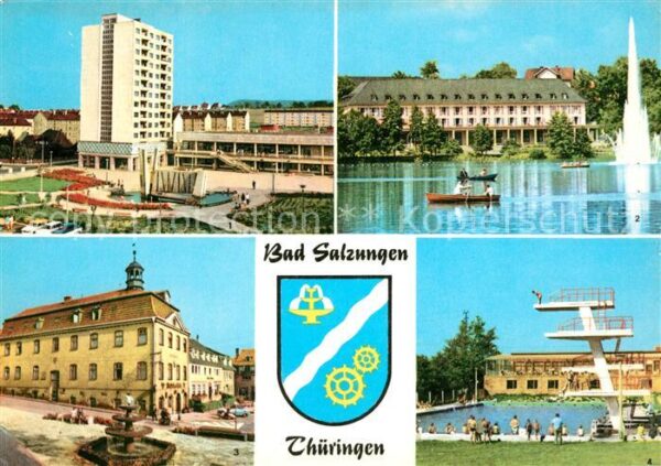 Bad Salzungen Leninplatz Kurhausw Rathaus Markt