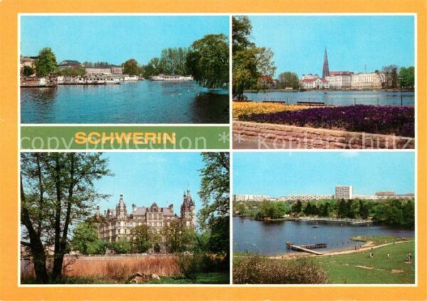 Schwerin Mecklenburg Anlegestelle Weissen Flotte Schloss Sch